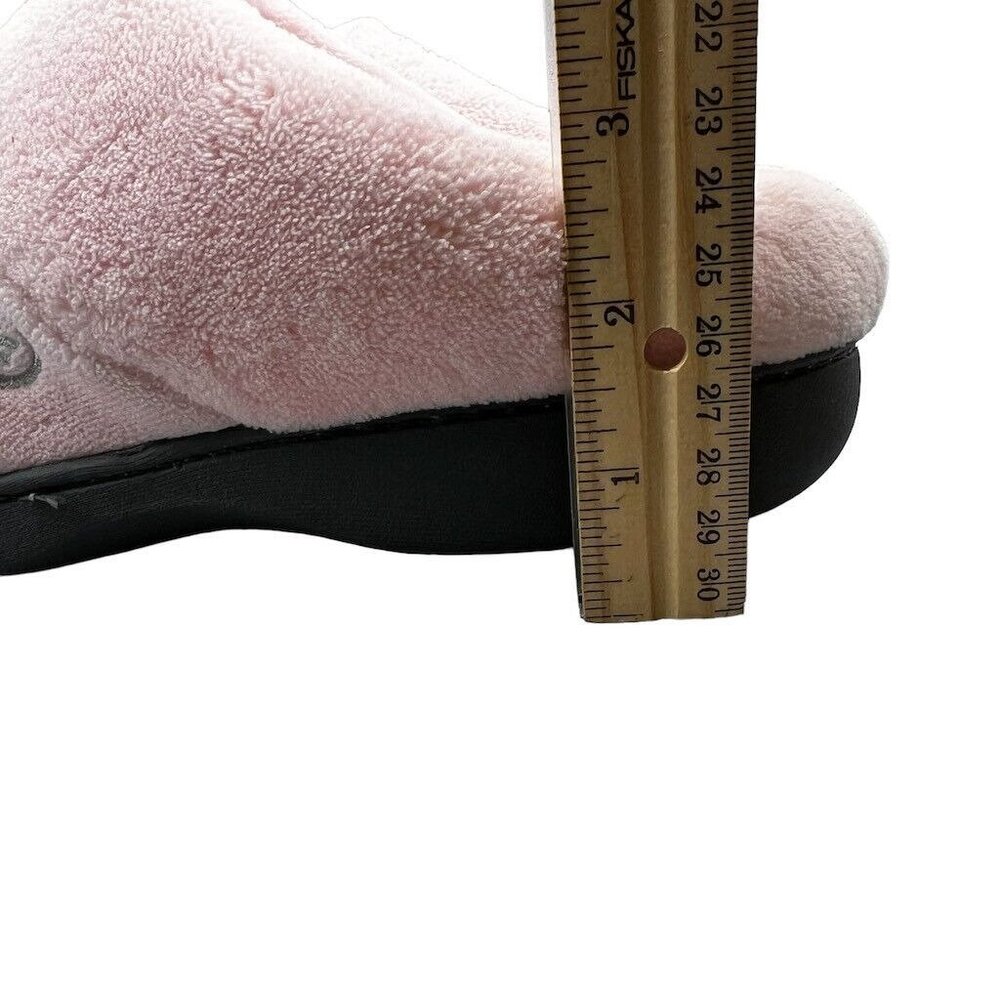 Isotoner Womens Pink Memory Foam Slippers Size Large (8.5-9) - Picture 8 of 8